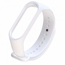Ремешок силиконовый для Xiaomi Mi Band 3/4 белый