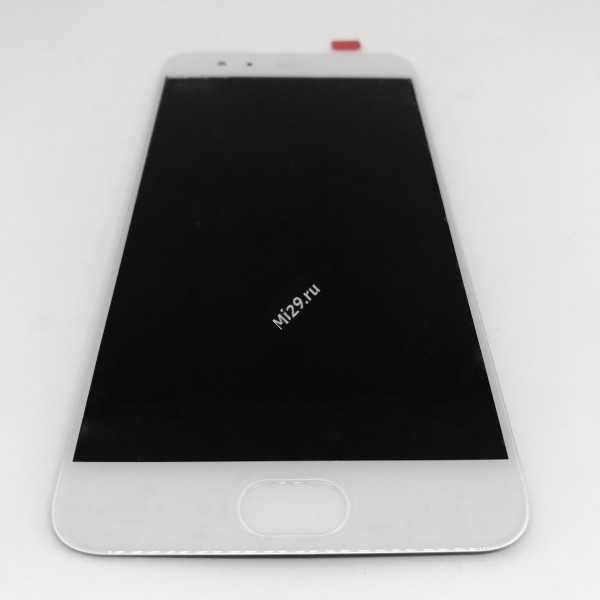 Дисплей Xiaomi Mi6 белый со сканером отпечатка пальца