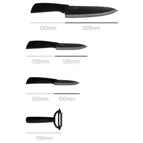 Набор кухонных ножей Xiaomi Huohou 4шт.
