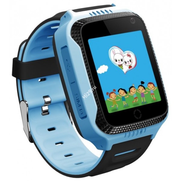 Детские часы Smart Baby Watch Q528 голубые с черным